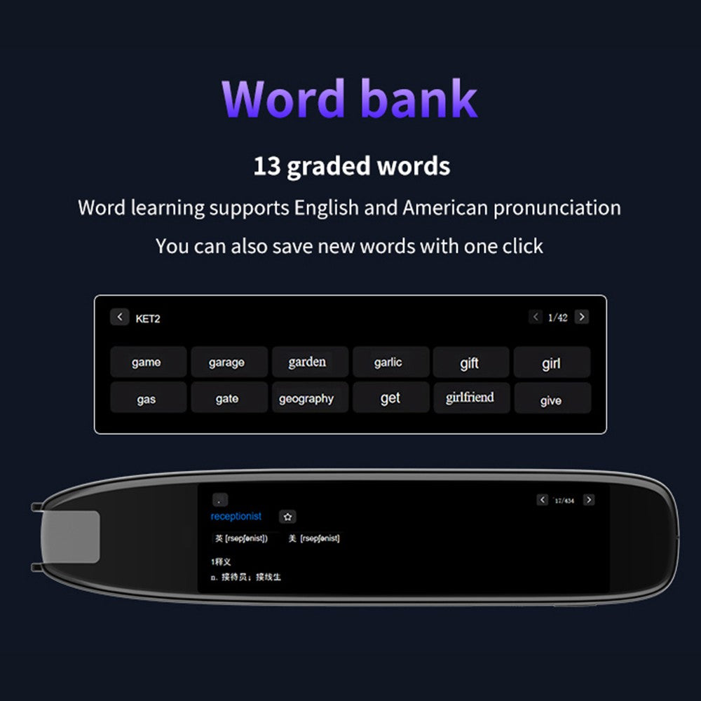 Pro S65 Translation Pen Scanner & Dictionary Reader