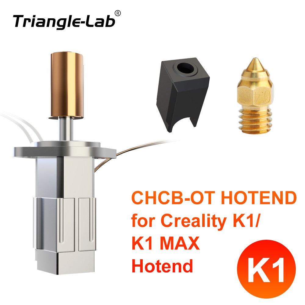 Trianglelab CHCB-OT Hotend Compatible with Creality K1/ K1 Max/ CR-M4, Sprite Extruder, High Flow Rate, MK8 Nozzle Compatible
