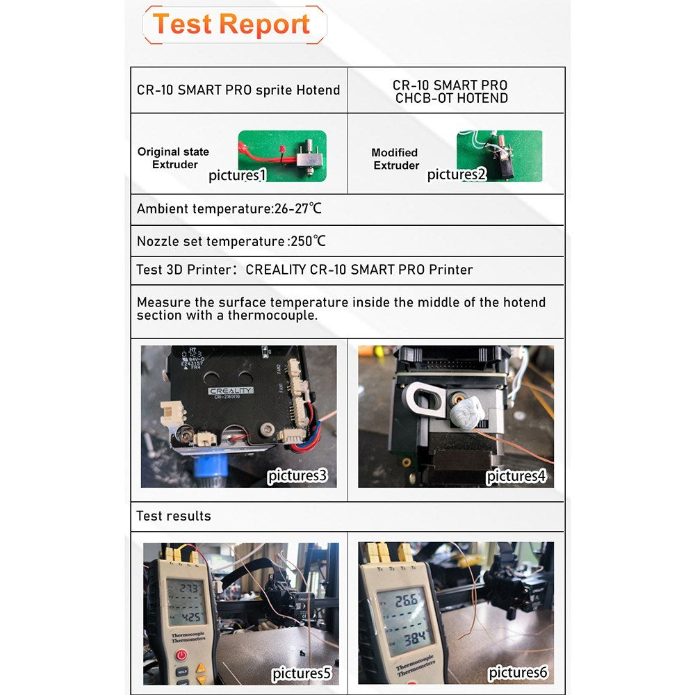 Trianglelab CHCB-OT Hotend Compatible with Creality K1/ K1 Max/ CR-M4, Sprite Extruder, High Flow Rate, MK8 Nozzle Compatible