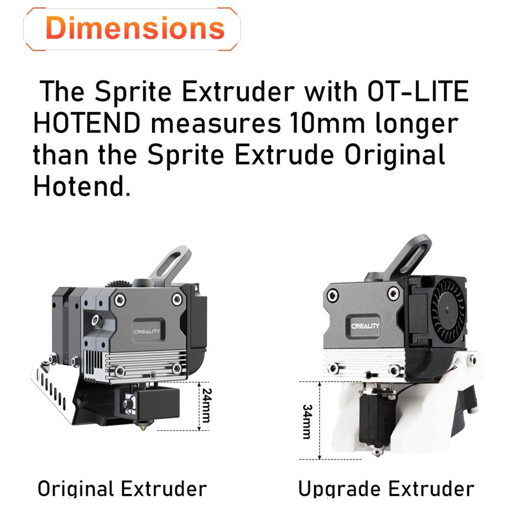 Trianglelab CHCB-OT Hotend Compatible with Creality K1/ K1 Max/ CR-M4, Sprite Extruder, High Flow Rate, MK8 Nozzle Compatible