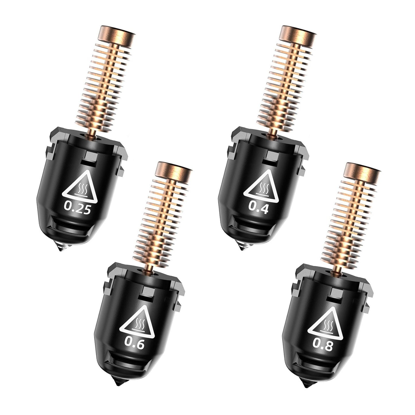 Hardened Nozzle for FLASHFORGE Adventurer 5M: Stable High-Speed Printing, 280℃, 32mm³/s Flow, Compatible with Adventurer 5M Hotend - Sizes 0.25mm, 0.4mm, 0.6mm, 0.8mm