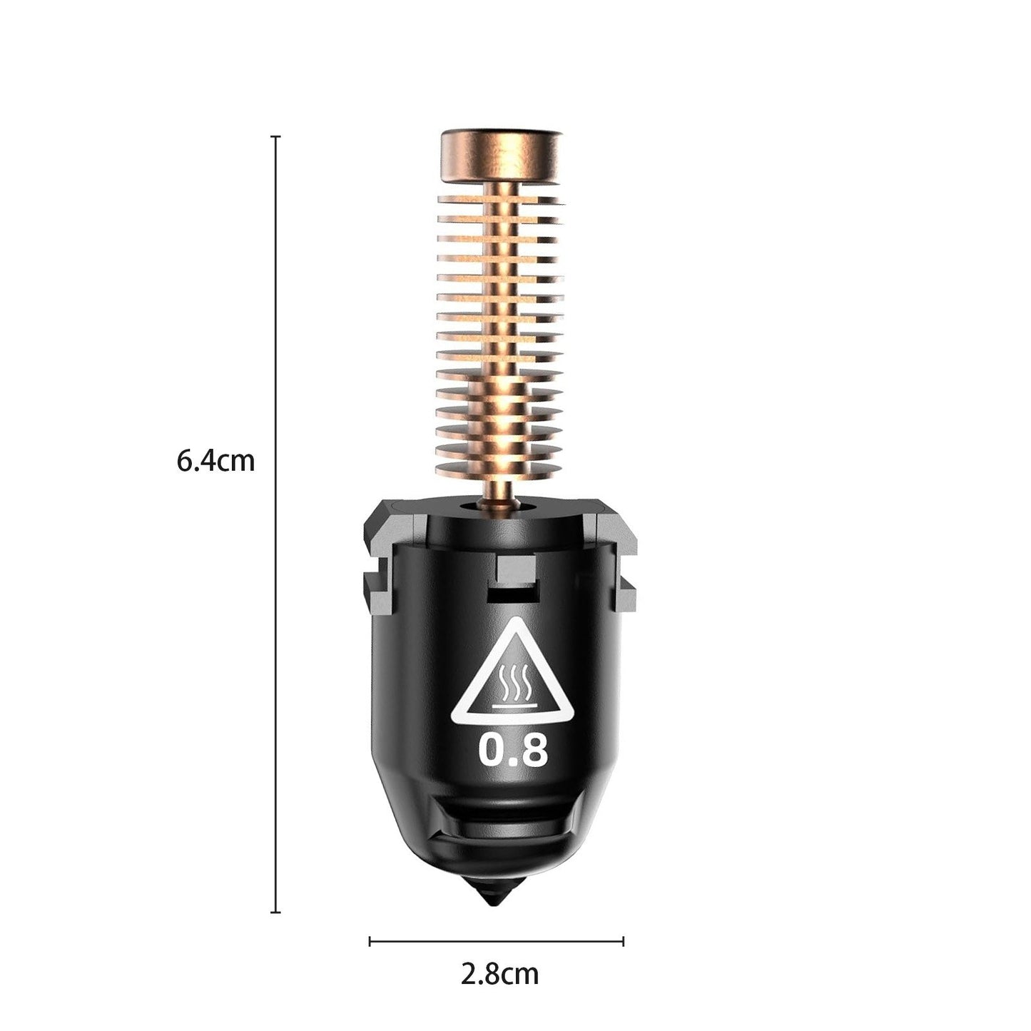 Hardened Nozzle for FLASHFORGE Adventurer 5M: Stable High-Speed Printing, 280℃, 32mm³/s Flow, Compatible with Adventurer 5M Hotend - Sizes 0.25mm, 0.4mm, 0.6mm, 0.8mm