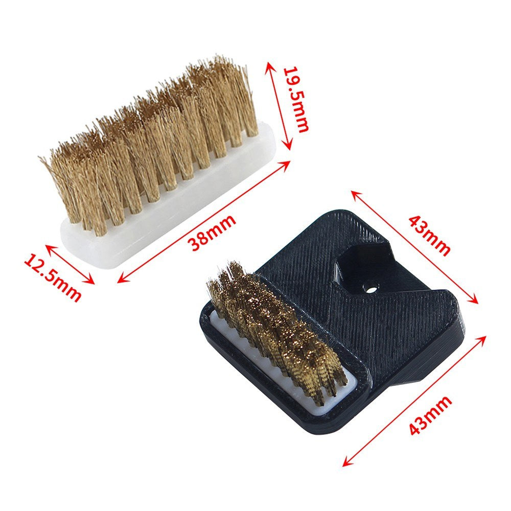 3D Printer Nozzle Cleaning Kit - 2 Brass Wire Brushes