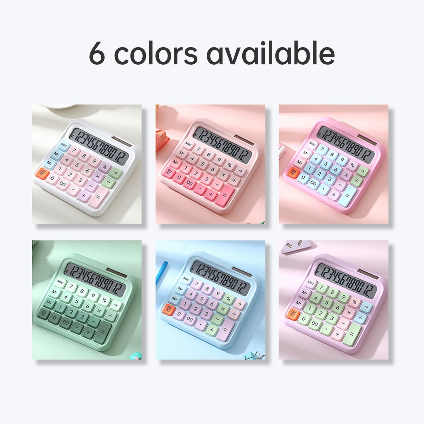 DX-2289 Colorful Dual Power Calculator