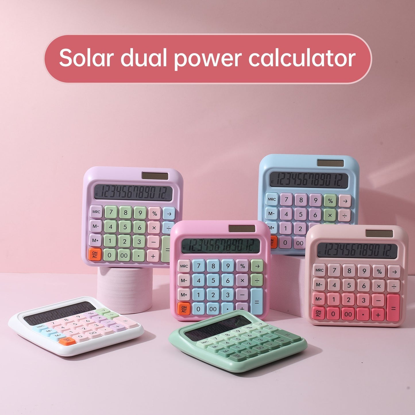 DX-2289 Colorful Dual Power Calculator