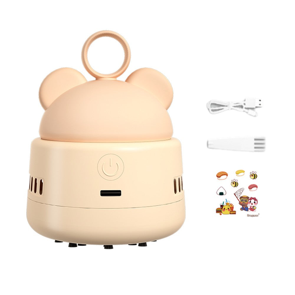 Cartoon Mini Desktop Vacuum Cleaner - Cordless Table Dust Sweeper JY-026