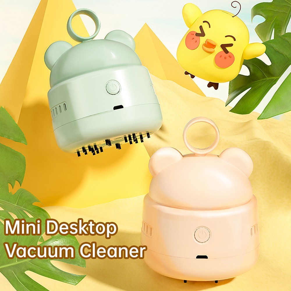 Cartoon Mini Desktop Vacuum Cleaner - Cordless Table Dust Sweeper JY-026