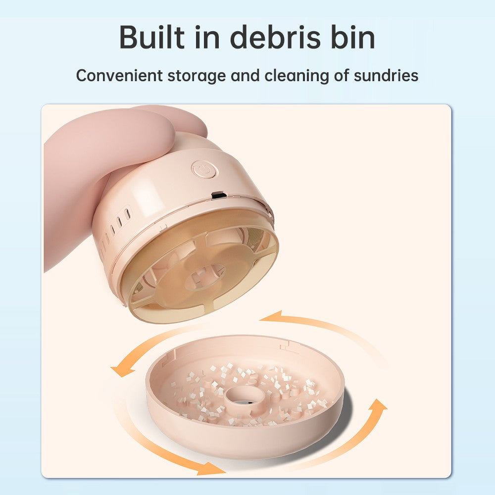 Cartoon Mini Desktop Vacuum Cleaner - Cordless Table Dust Sweeper JY-026