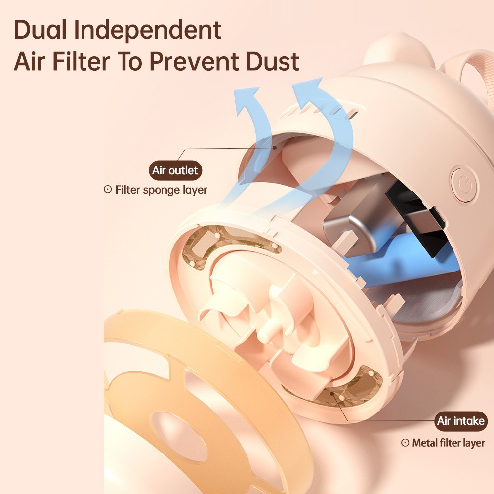 Cartoon Mini Desktop Vacuum Cleaner - Cordless Table Dust Sweeper JY-026
