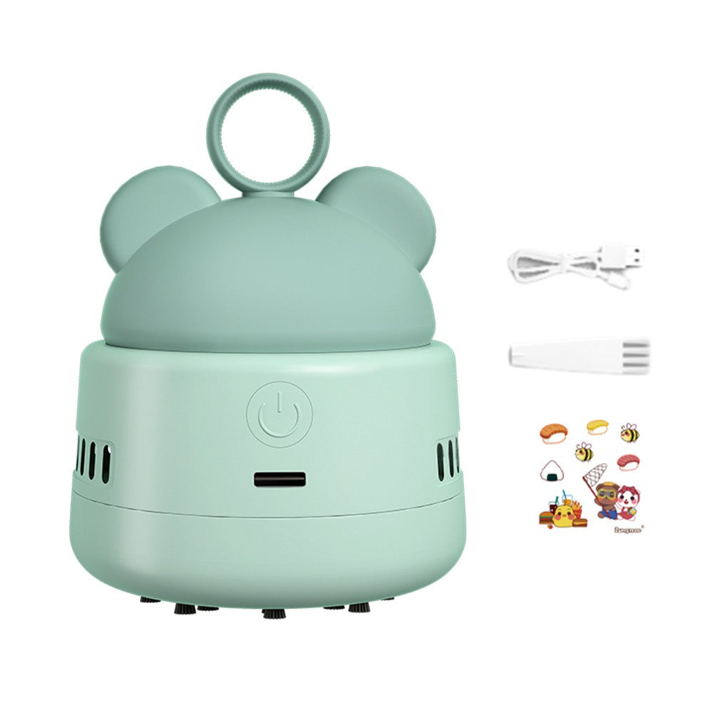 Cartoon Mini Desktop Vacuum Cleaner - Cordless Table Dust Sweeper JY-026