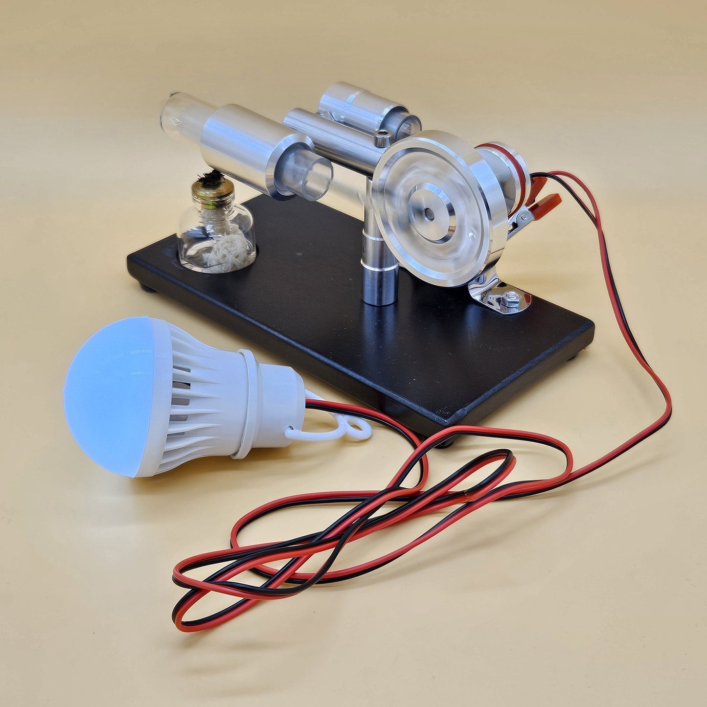 Hot Air Stirling Engine Model LL-003-BL-BULB Generator Motor