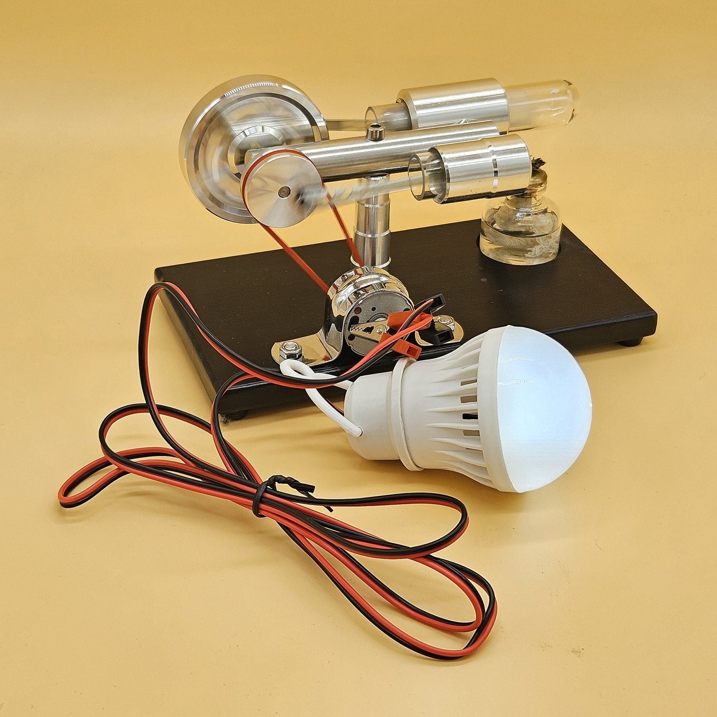 Hot Air Stirling Engine Model LL-003-BL-BULB Generator Motor