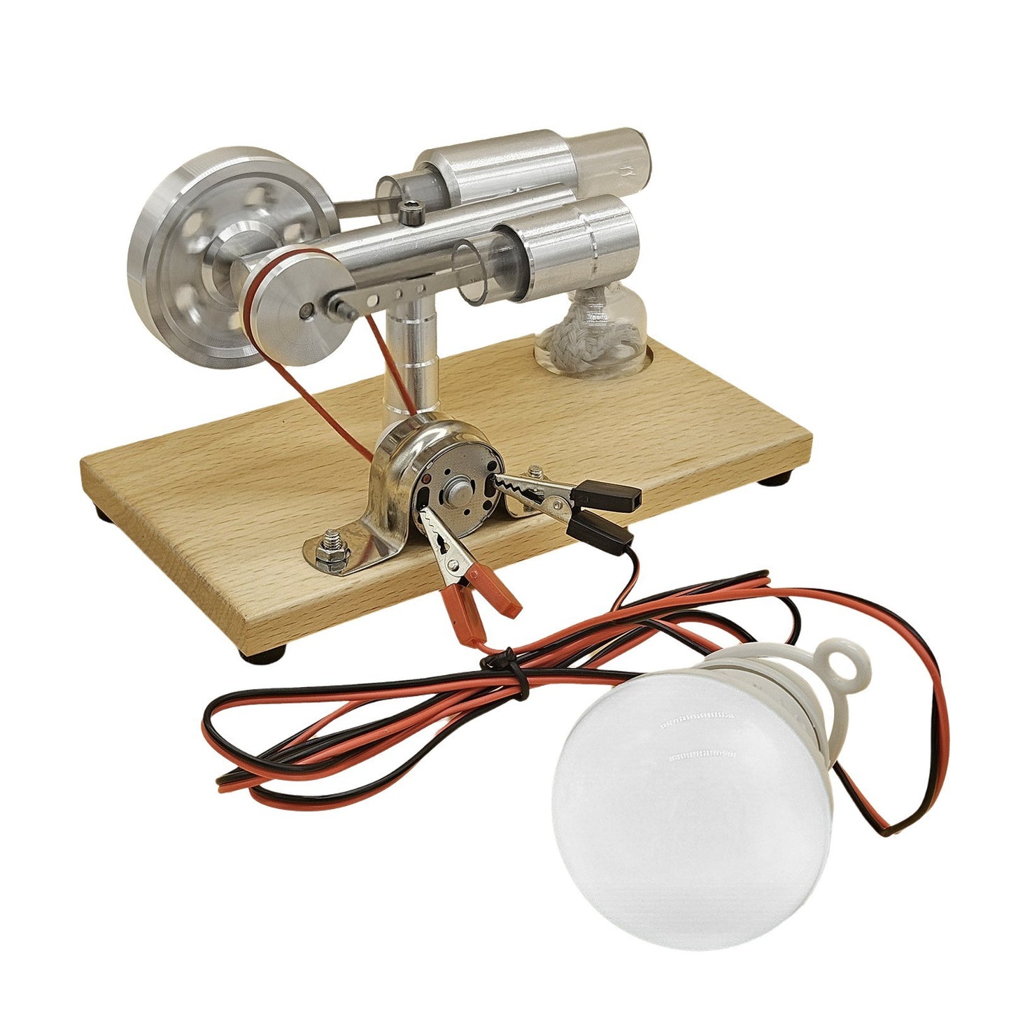 Hot Air Stirling Engine Model LL-003-BL-BULB Generator Motor