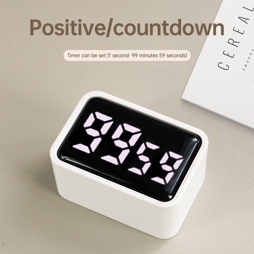 Magnetic Digital Kitchen Timer with Customizable Count Up/Down Function