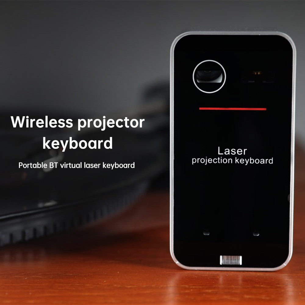 KB560S Portable Mini Laser Keyboard with Built-in Mouse Function and QWERTY Layout