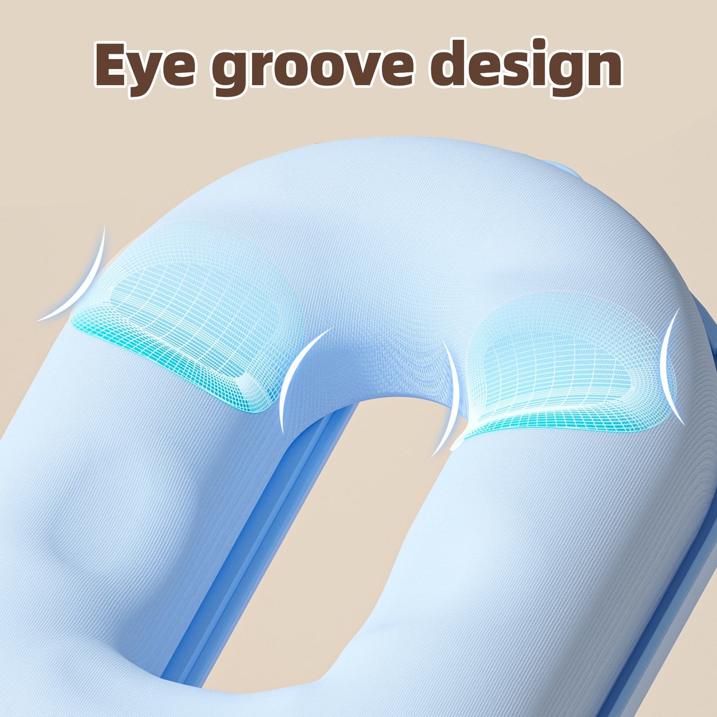 Adjustable NBX Nap Pillow: Ergonomic Desk Headrest with Detachable Pillowcase for Office and Student Use