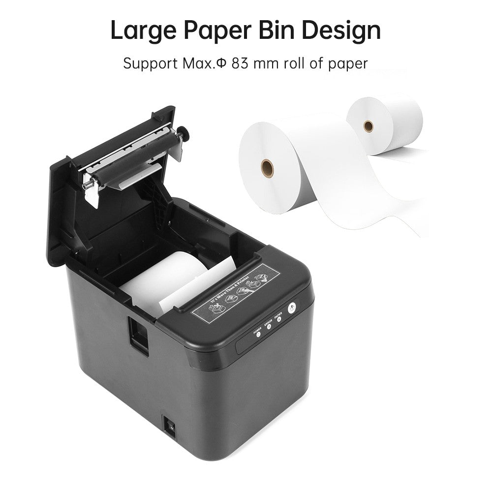 80mm Thermal Receipt Printer, ZY-Q821 ESC/POS Compatible
