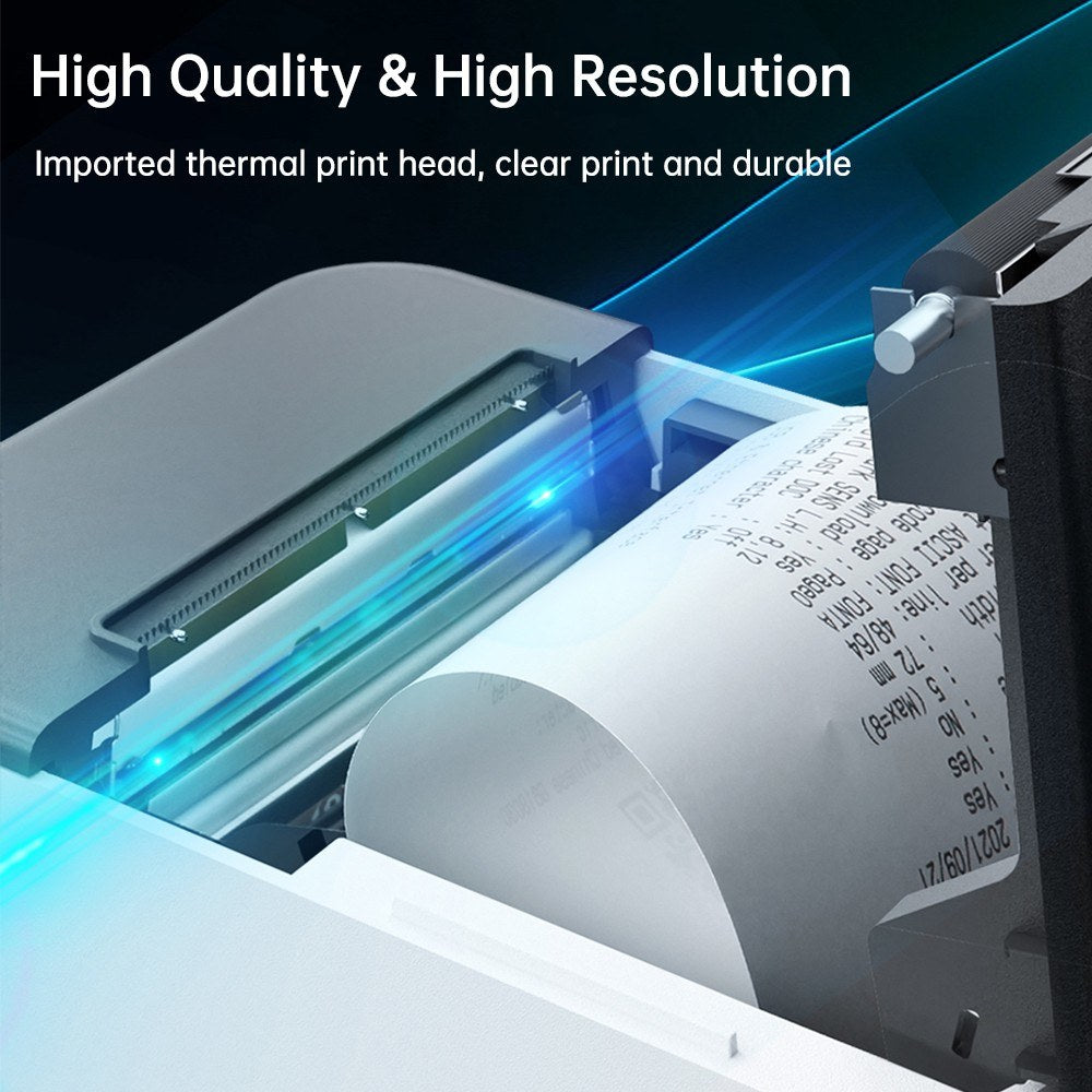 80mm Thermal Receipt Printer, ZY-Q821 ESC/POS Compatible