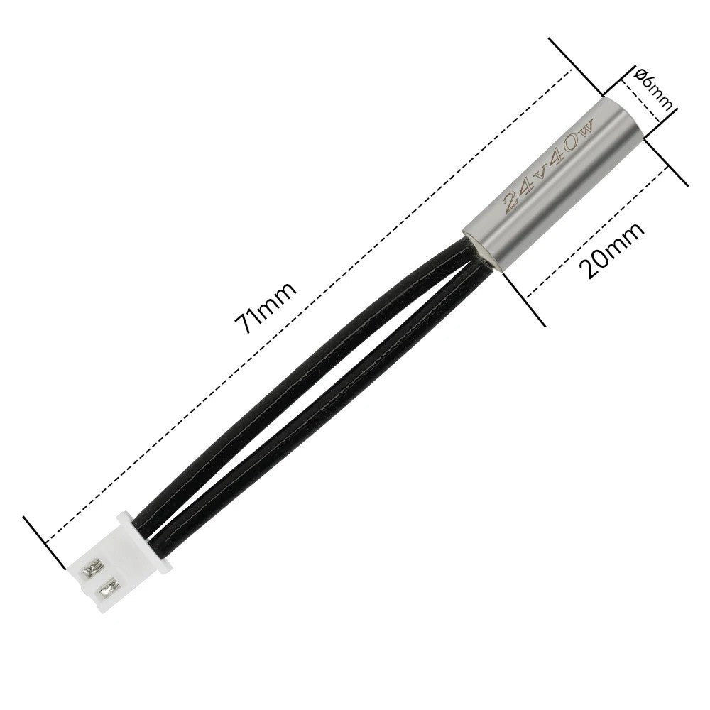 Kobra 3 3D Printer Hotend Extruder Kit 24V 50W with 0.4mm Brass Nozzle - No Heat Sink