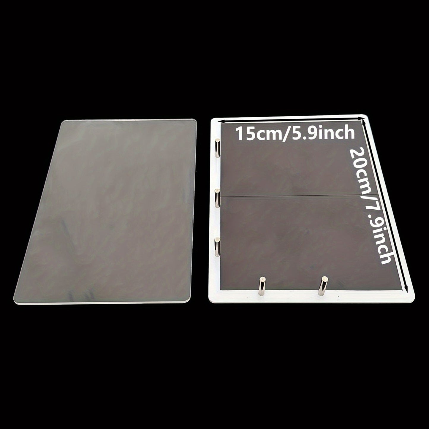 A5 Acrylic Stamping Platform 7.87x5.9in for DIY Scrapbooking, Journaling, and Card Making