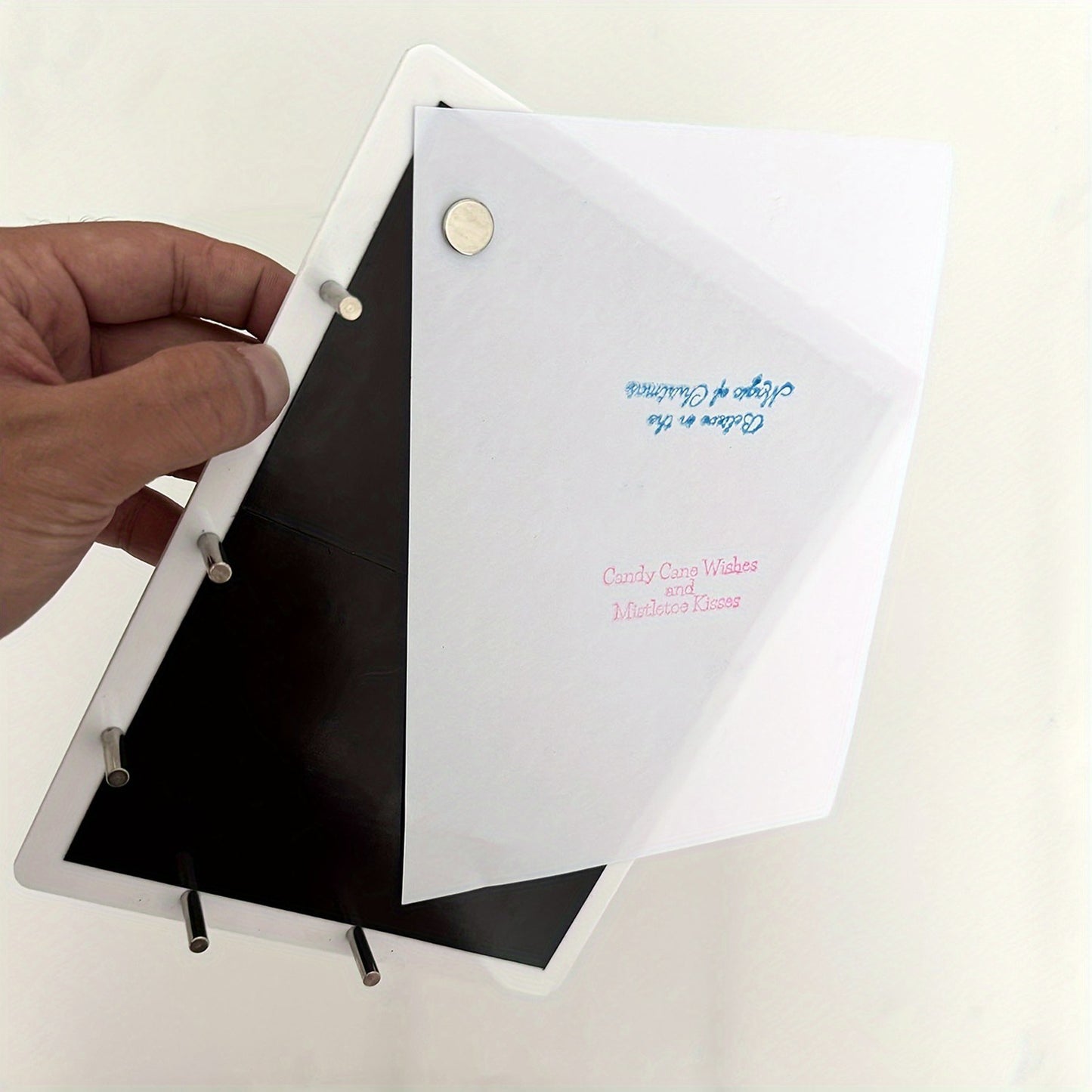 A5 Acrylic Stamping Platform 7.87x5.9in for DIY Scrapbooking, Journaling, and Card Making