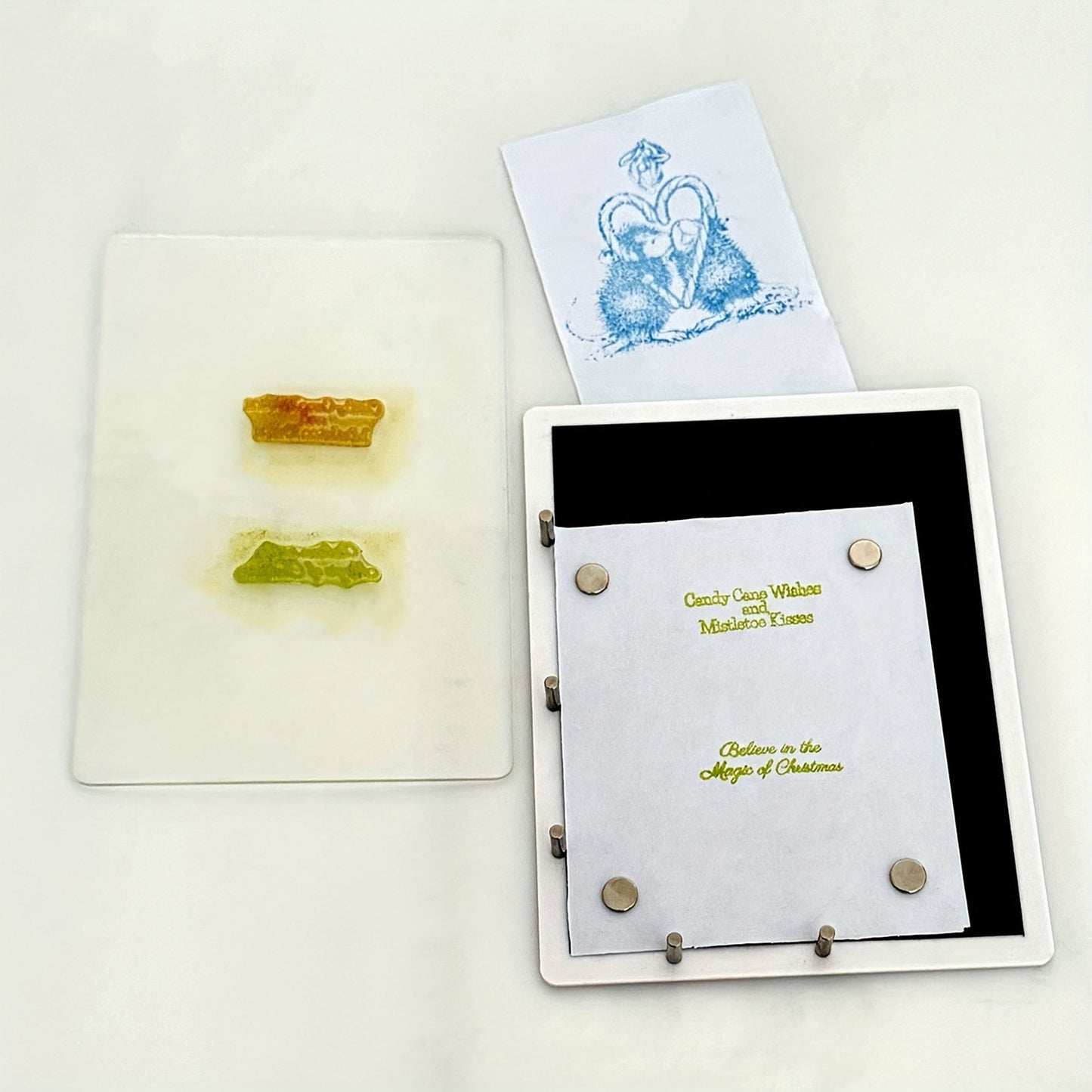 A5 Acrylic Stamping Platform 7.87x5.9in for DIY Scrapbooking, Journaling, and Card Making