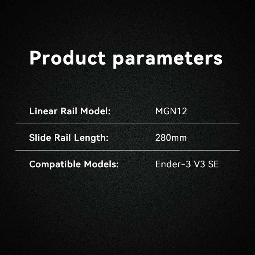 Creality Ender-3 V3 SE Linear Rail Guide Kit - Enhanced Precision, Speed & Durability for Easy Modification