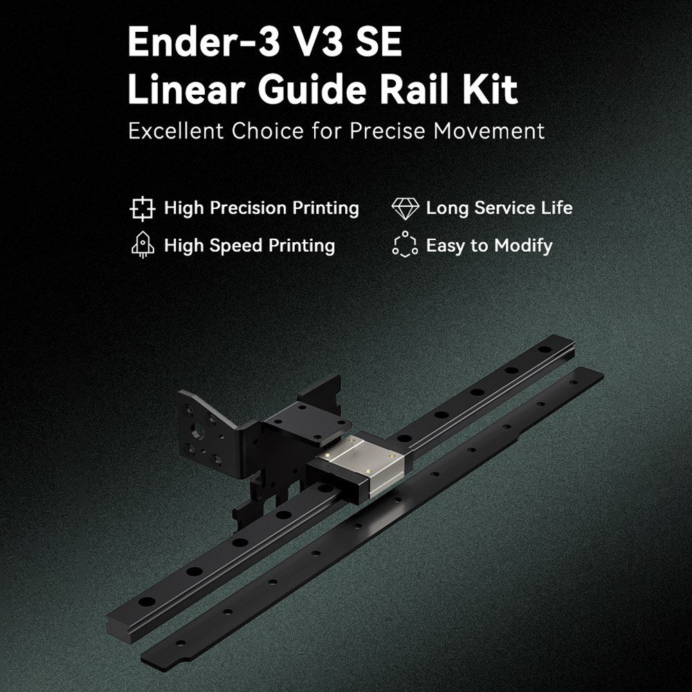 Creality Ender-3 V3 SE Linear Rail Guide Kit - Enhanced Precision, Speed & Durability for Easy Modification