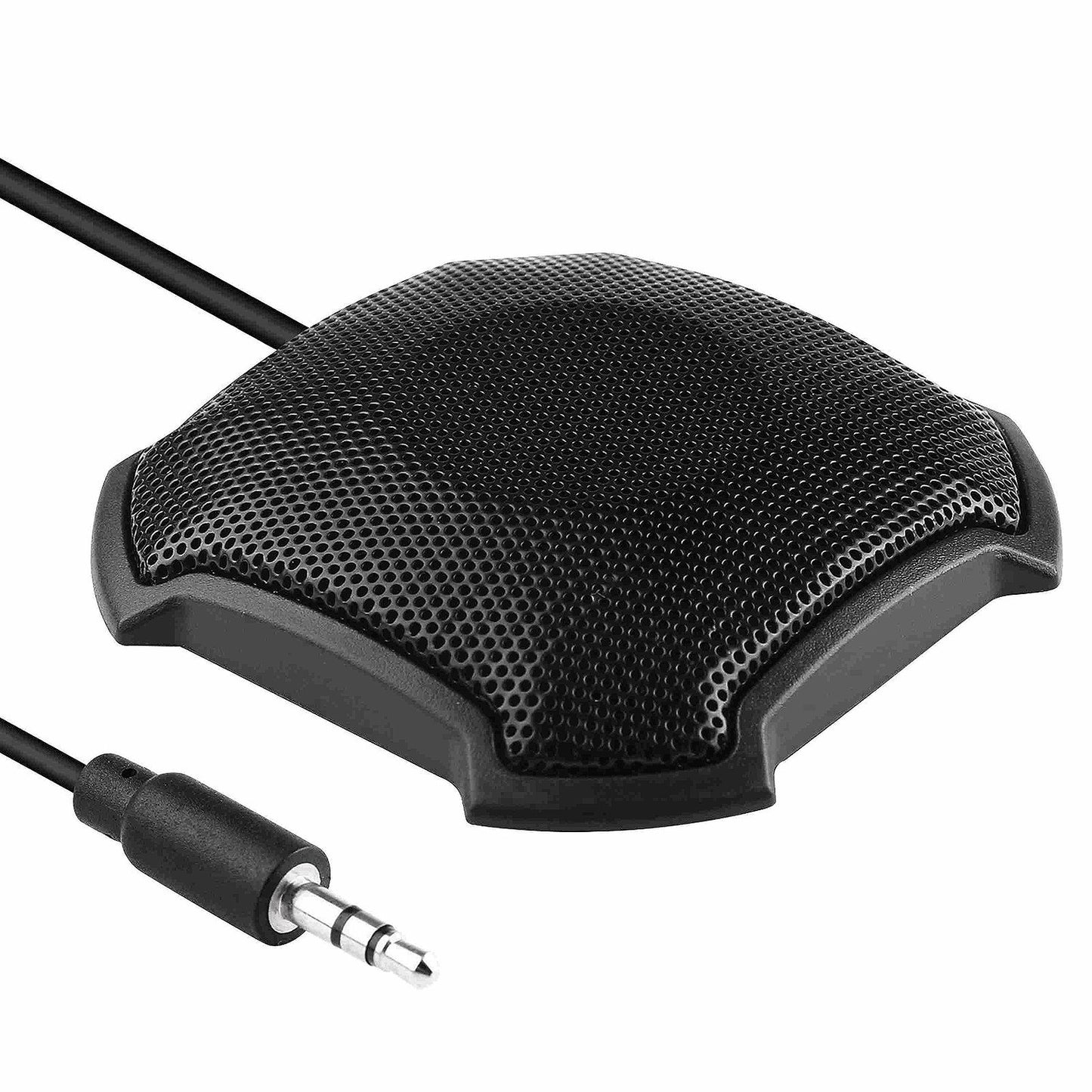 D13 360° Omnidirectional Desktop Conference Microphone | Plug & Play Condenser Mic with 3.5mm for PC