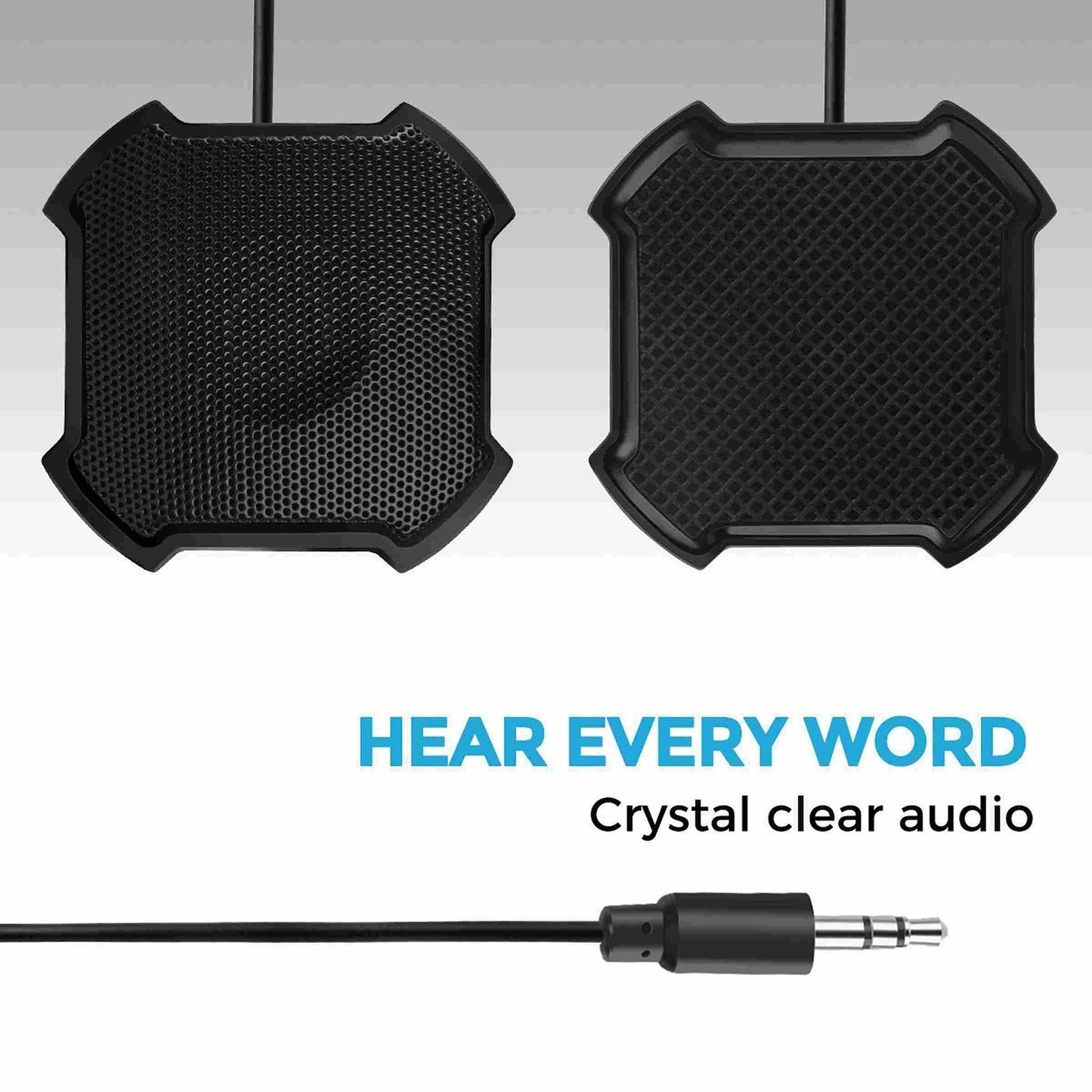 D13 360° Omnidirectional Desktop Conference Microphone | Plug & Play Condenser Mic with 3.5mm for PC