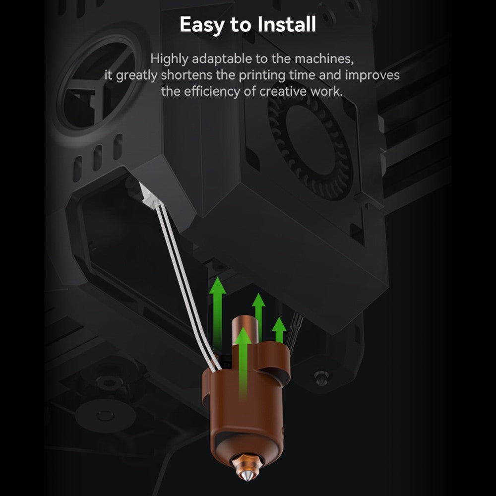 Creality Ceramic Heating Block Kit for Ender-3 V3 KE 3D Printer, 300°C High-Temp Resistant, 60W Fast Heat, Includes 2 Bimetal Nozzles