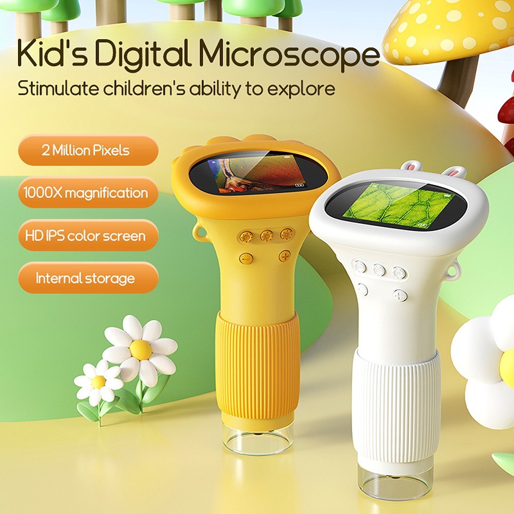 Kids Portable 1000X Digital 1080P Mini Microscope