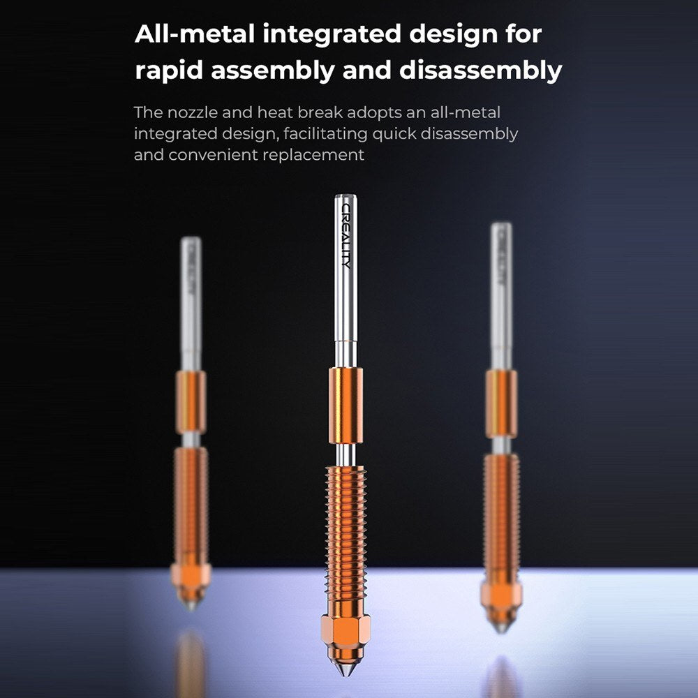 Creality 0.4mm 0.6mm 0.8mm Unicorn Quick-Swap Nozzle, High-Speed 600mm/s for K1 (2024), K1 Max (2024), K1C, K1 SE, Ender-3 V3, V3 Plus