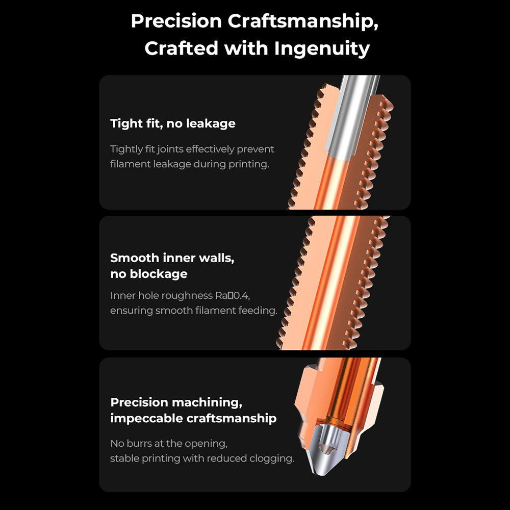 Creality 0.4mm 0.6mm 0.8mm Unicorn Quick-Swap Nozzle, High-Speed 600mm/s for K1 (2024), K1 Max (2024), K1C, K1 SE, Ender-3 V3, V3 Plus