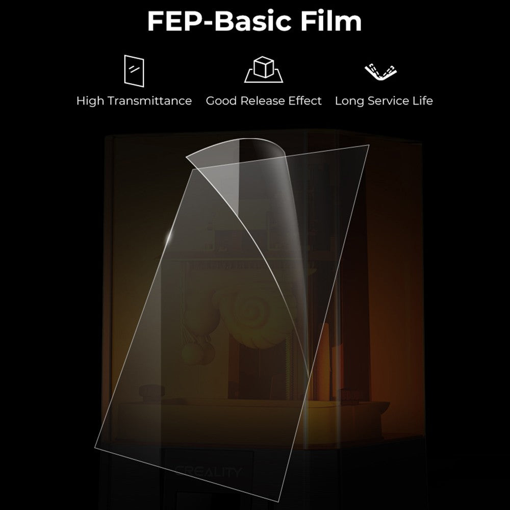 5-Pack Creality FEP Release Films, 260x200mm, 0.15mm Thickness