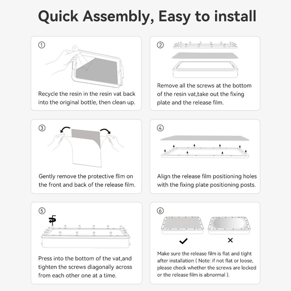 Creality 5-Pack NFEP-Basic 160x235mm Release Films, 0.15mm Thickness