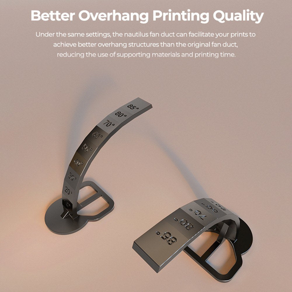 Creality x BEN2C NAUTILUS 360° Fan Duct for Enhanced Cooling, Print Quality & Durability – K1C/K1 SE 3D Printer Upgrade