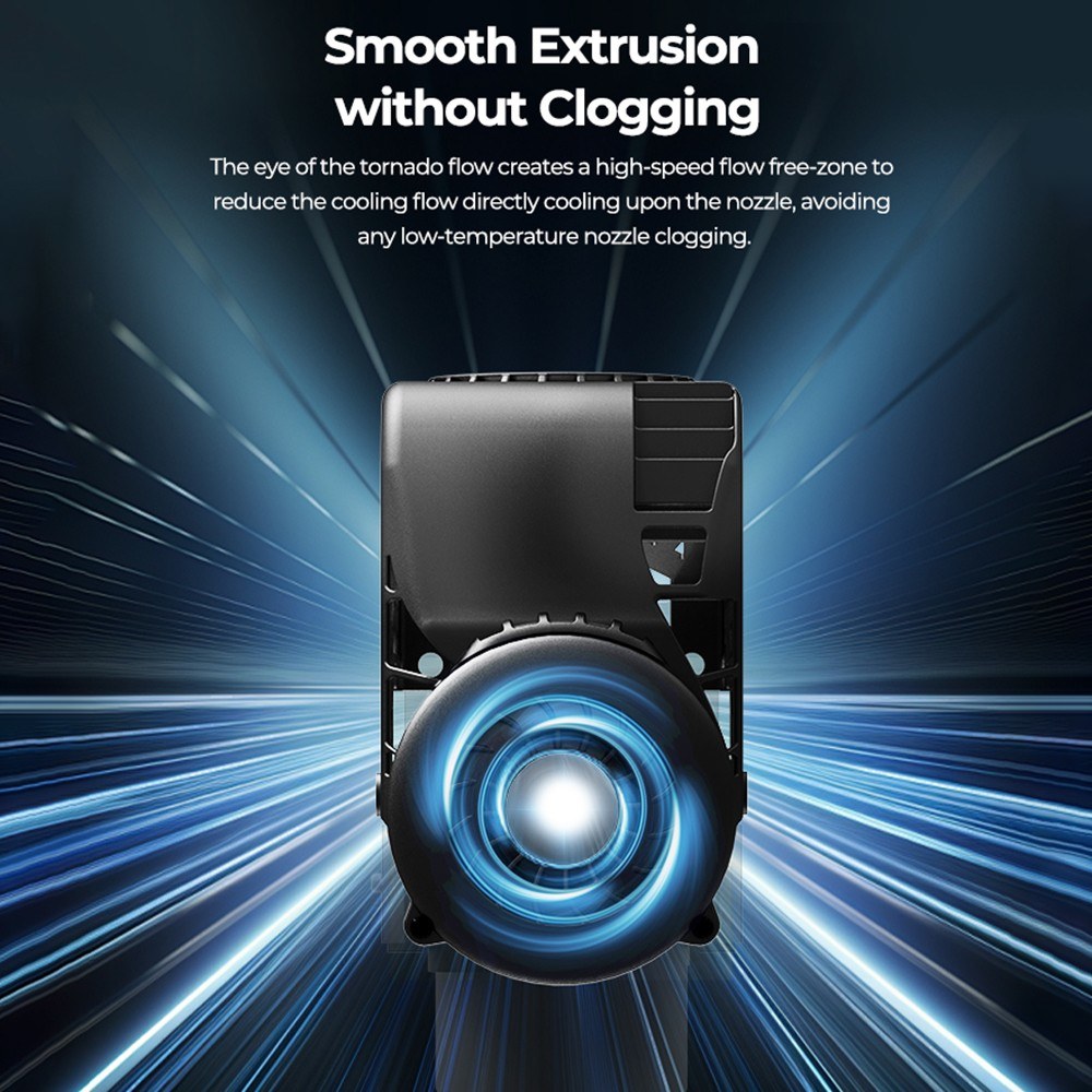 Creality x BEN2C NAUTILUS 360° Fan Duct for Enhanced Cooling, Print Quality & Durability – K1C/K1 SE 3D Printer Upgrade