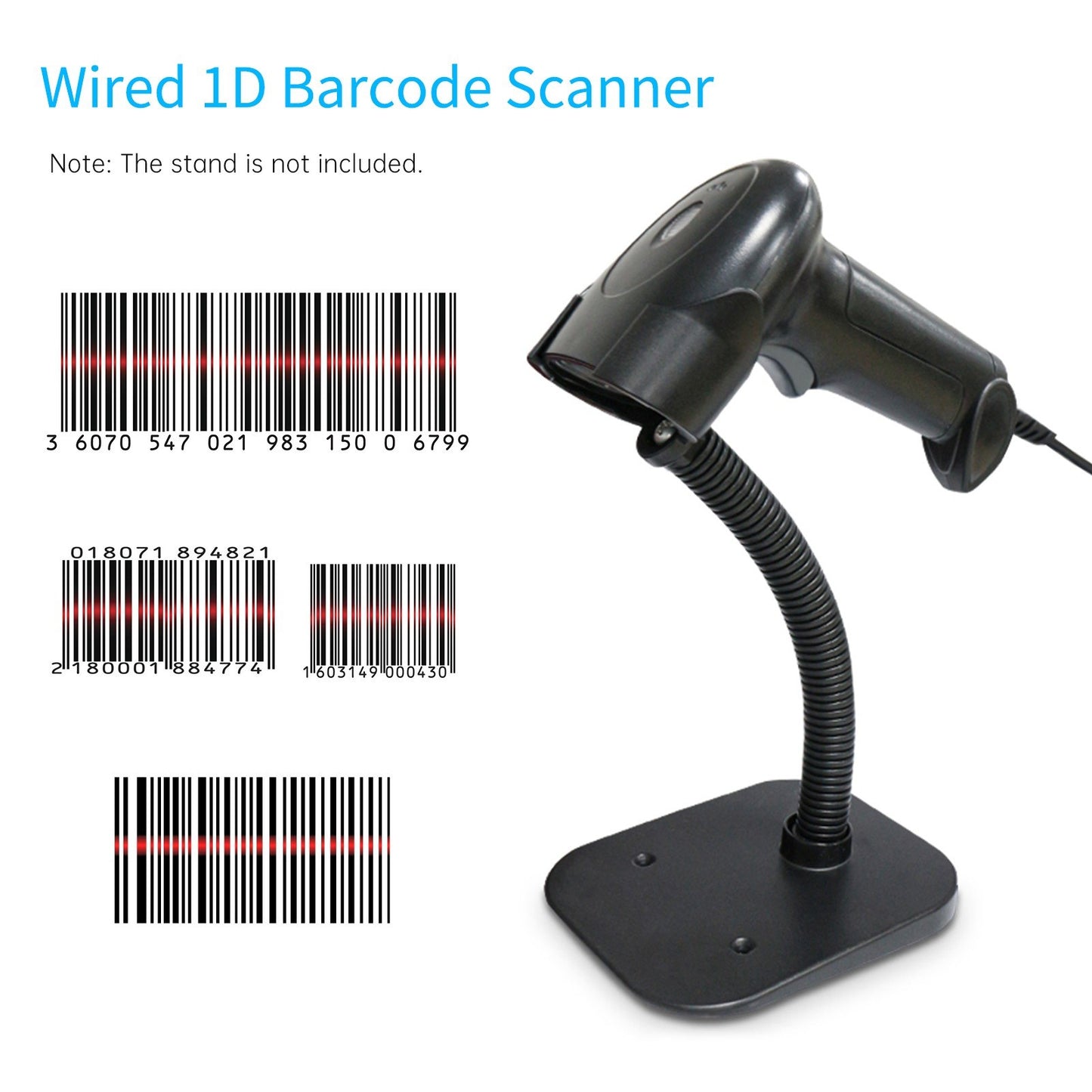 Bisofice USB Handheld 1D Barcode Scanner