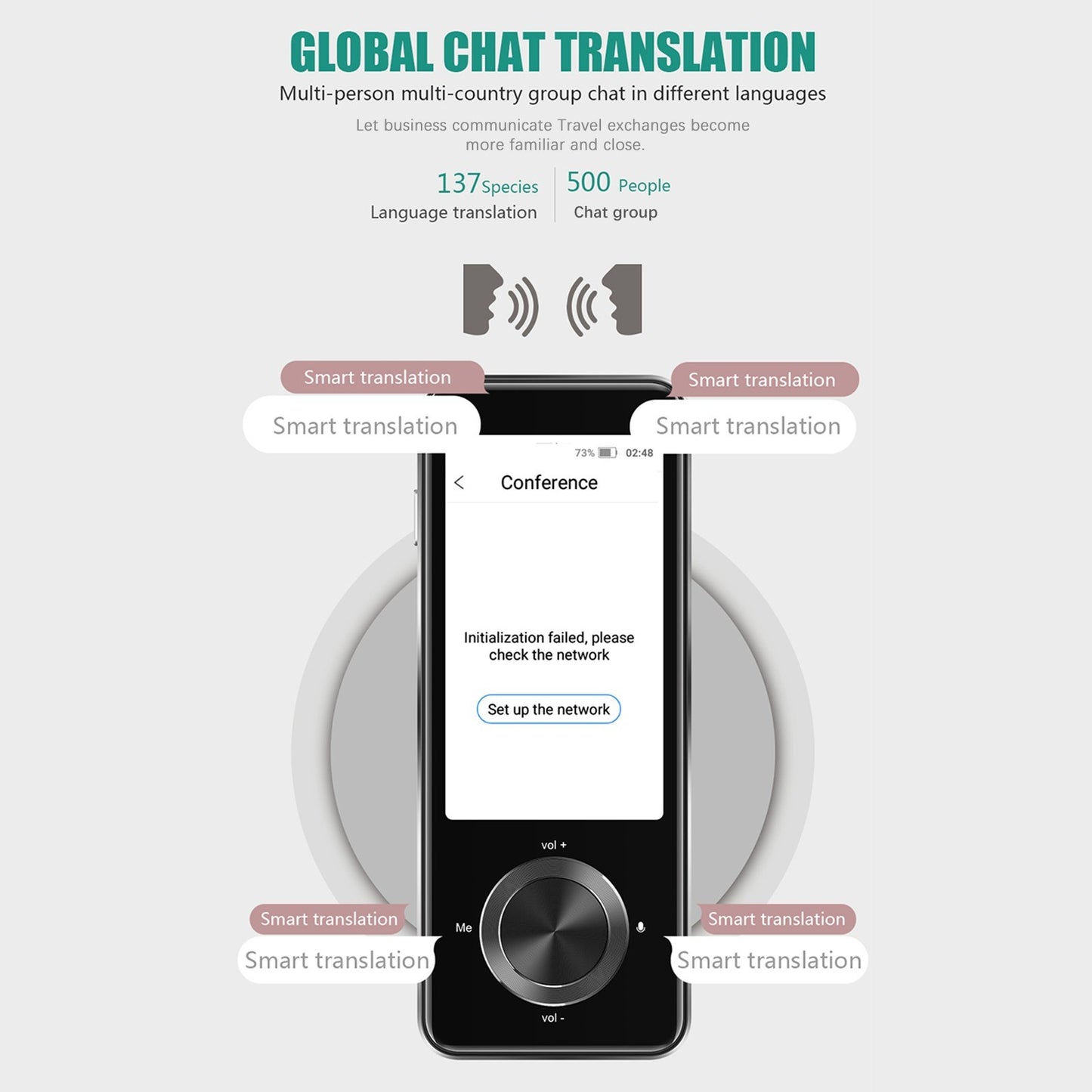 Real-Time Two-Way Voice Translator - 137 Languages by BISOFICE
