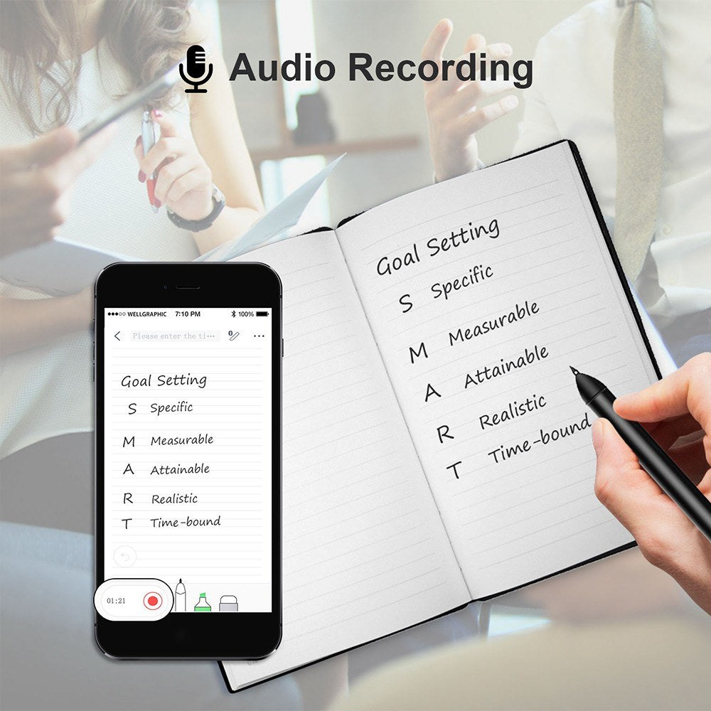 Wireless Digital Smart Pen & Notebook Writing Set – Bisofice Bluetooth Connection