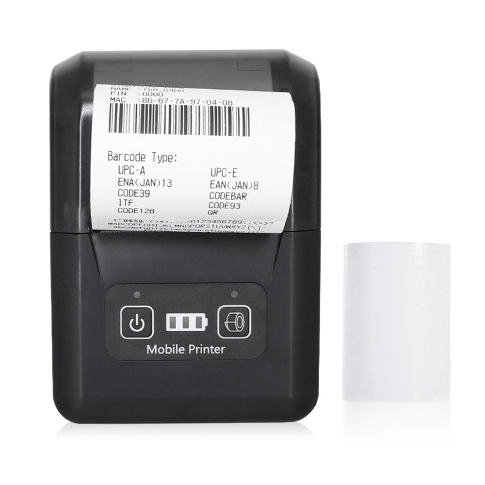 BISOFICE Portable Mini 58mm Wireless Thermal Printer, 2-inch BT+USB Receipt Printer with 57mm Paper for Restaurant, Sales, Retail, Small Business