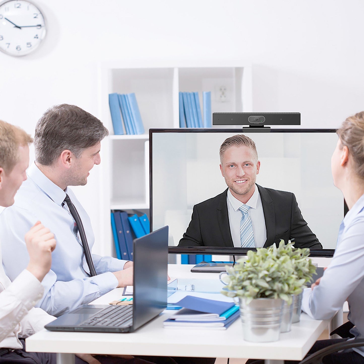 SEEUP 3R 2K Webcam with Built-in Microphone and Speaker by Bisofice