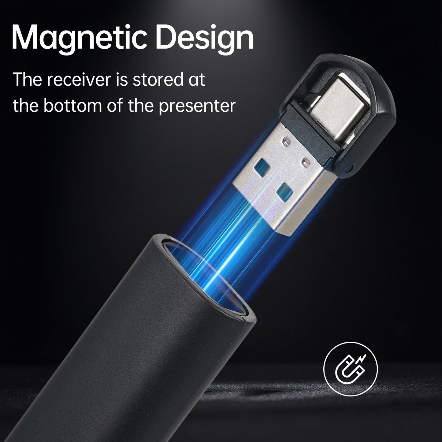 Bisofice Dual Head USB/Type-C Laser Presentation Pointer for PPT