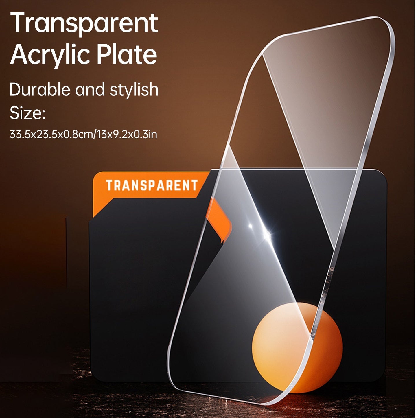 Bisofice 360° Rotating Desktop Book Stand with Transparent Acrylic Panel and Adjustable Angle