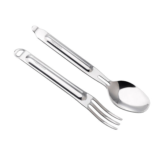 NexTool Outdoor Flatware Set with Case - 2 Piece Silverware Set