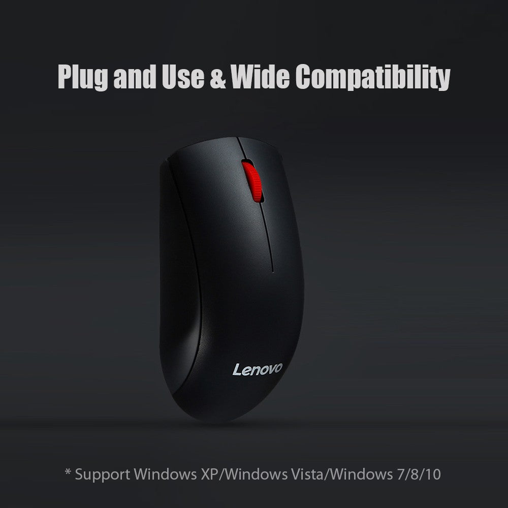 Lenovo M120 Pro 2.4GHz Wireless Laptop Mouse with USB Receiver