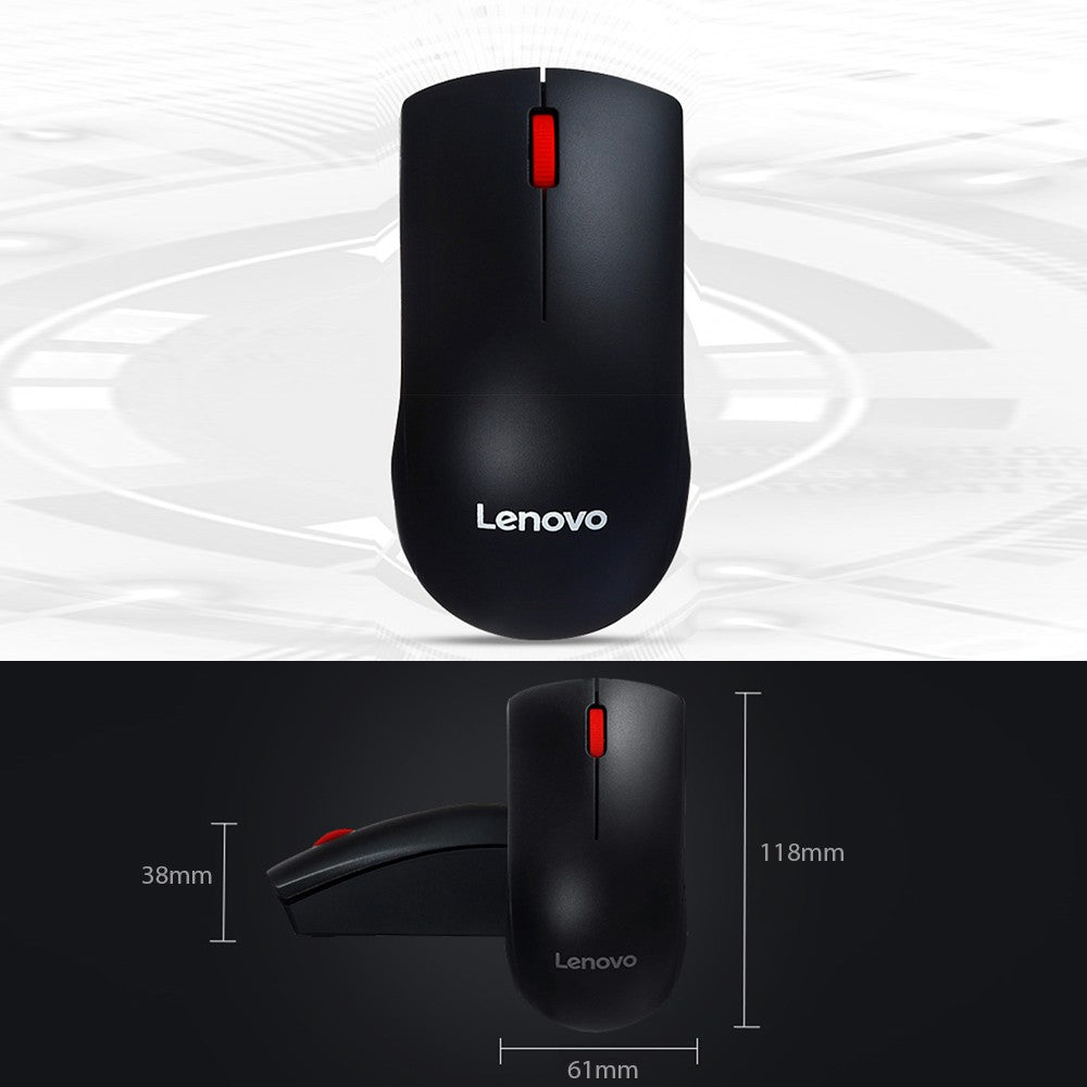 Lenovo M120 Pro 2.4GHz Wireless Laptop Mouse with USB Receiver