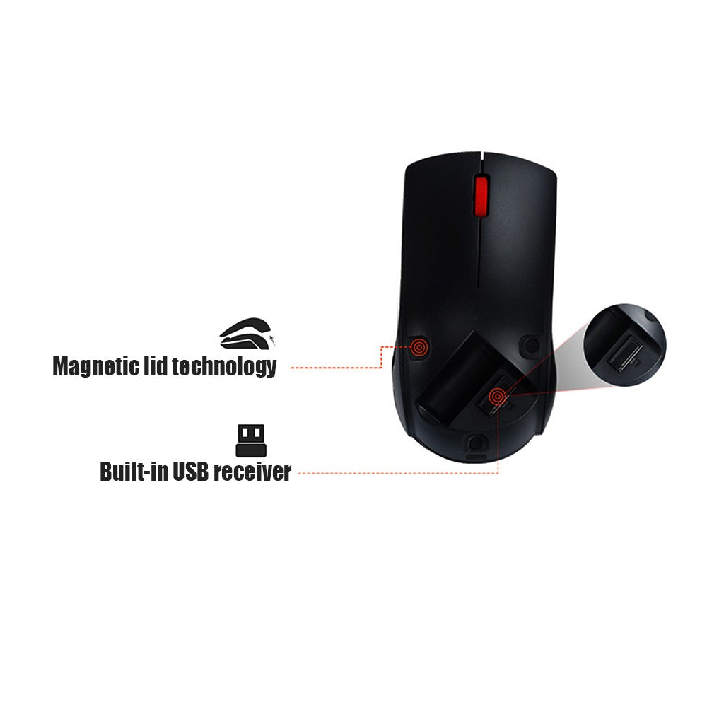 Lenovo M120 Pro 2.4GHz Wireless Laptop Mouse with USB Receiver