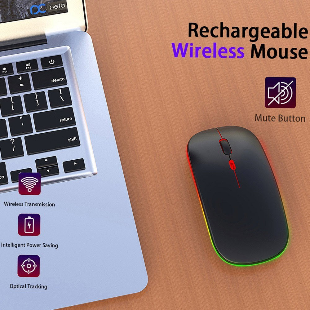Ultra-thin M40 Silent Wireless Mouse 2.4G Rechargeable